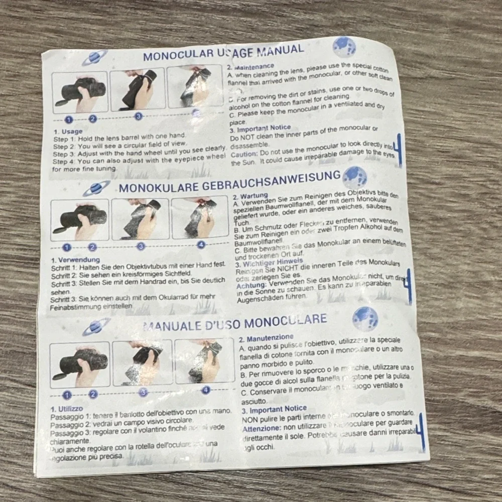 Green Monocular Telescope with Tripod - Picture 4 of 6